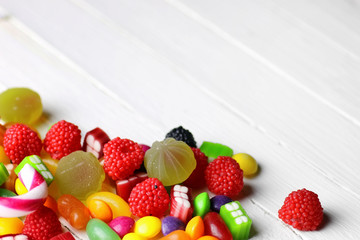 sweet candy white background