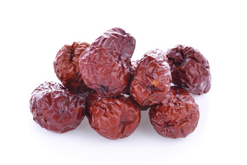 Chinese jujube on white background