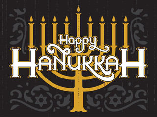 Happy Hanukkah, jewish holiday