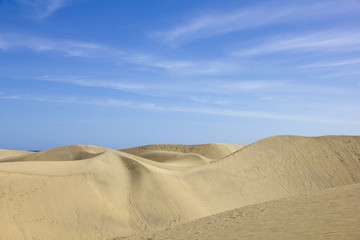 Spain. Gran Canaria island. Dunes of Maspalomas