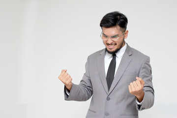 Businessman feeling strong,Confident Businessman Arm Cross Pose. Business Concept.