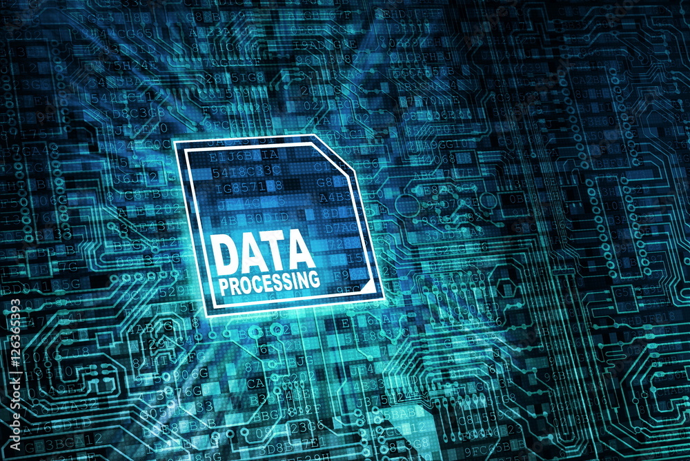Canvas Prints internet data processing concept