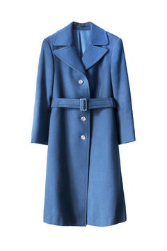 Blue coat isolated