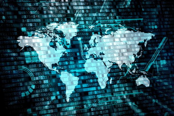 world big data  processing concept