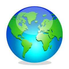 Planet Earth. Image of the globe