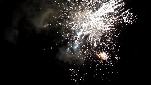 new year celebration firework with sound
