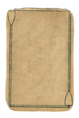 antique  playing card paper background with decorative  line