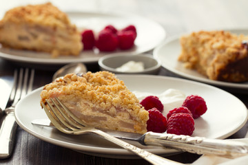 cake with berries on dish