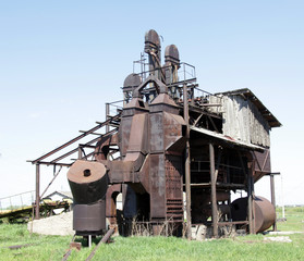 Obraz premium Grain processing plant