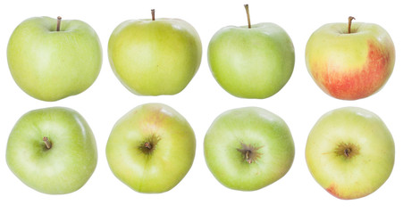 An Apple. Ripe fruit. Vitamins. Set. Vegetarian food.