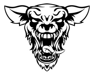 Wolf or Werewolf Mascot