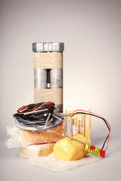 Pipe bomb components and detonators
