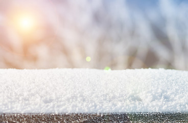 Natural winter background with snow drifts