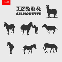 zebra silhouette