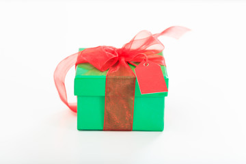 Gift box on white background
