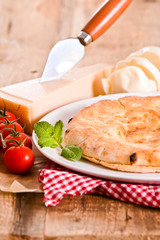 Cheese focaccia bread.