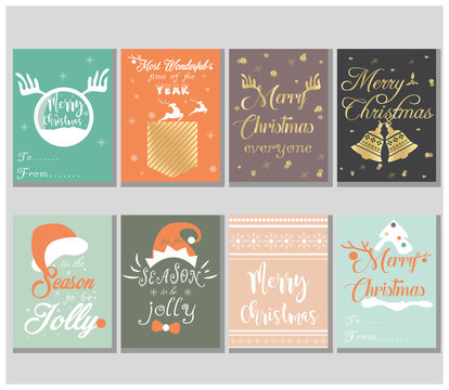 Christmas cards set