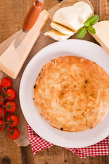 Cheese focaccia bread.