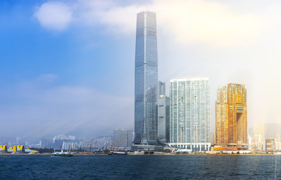 Hong Kong cityscape, Victoria harbor
