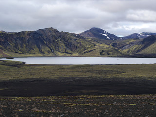 Frostastadavatn - a lake in the Landmannalaugar area in southern Iceland