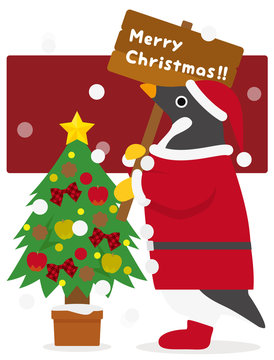 アデリーペンギン クリスマス