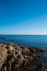 Rocks and the sea 