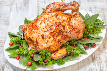 Whole Roasted Chicken for holidays