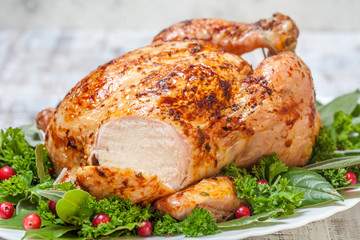 Whole Roasted Chicken for holidays