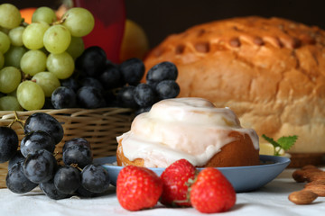 bread and fruit