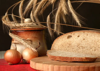 bread and vegetables