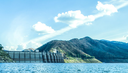 Big dam of northern Thailand
