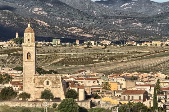 Panorama di Settimo San Pietro. Sardegna
