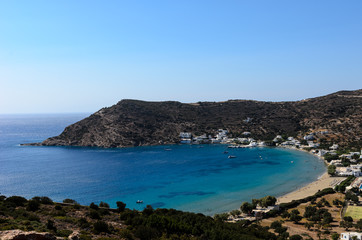 Fototapeta na wymiar Emerald beaches of Greece - Sifnos island , Cyclades
