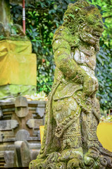 ancient art statues in the temple