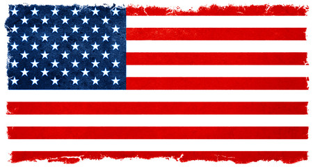 Vintage american flag. Banner background election results