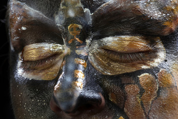 body art - butterfly Totenkopf