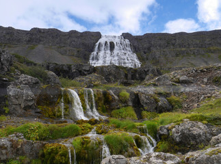 Wasserfall Dynjandi in den Westfjorden in Island