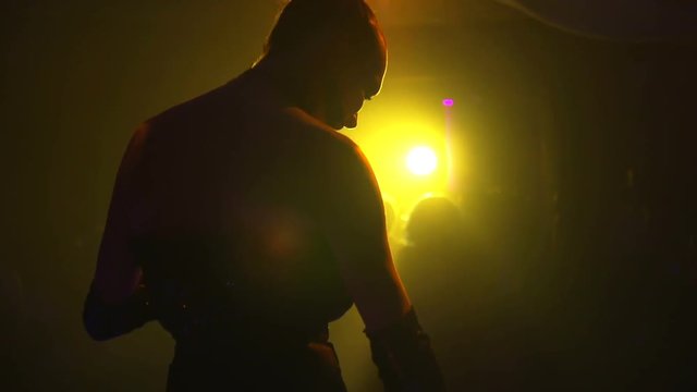 Slow motion of an artist show. Find similar in our portfolio.