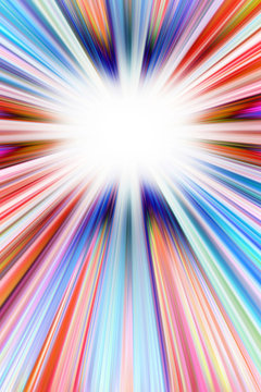 Colorful starburst explosion background