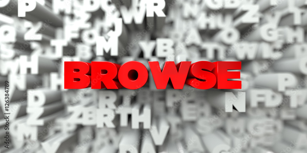 Fototapete browse - red text on typography background - 3d rendered royalty free stock image. this image can be