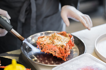 Grilled crab

