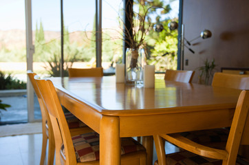 Dinning room. Dining room in suburban home 