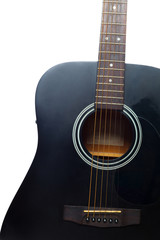 Fototapeta premium electric guitar isolated on white background