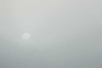 Sun in the fog