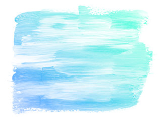 Abstract blue watercolor on white background.This is watercolor splash.It is drawn by hand.