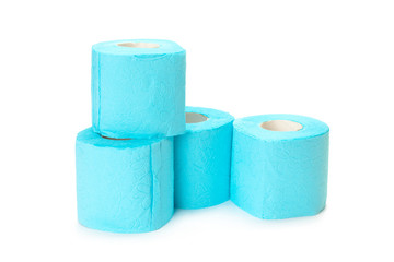 toilet paper isolated on white background