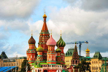 Obraz premium Saint Basil Cathedral on Red Square in Moscow
