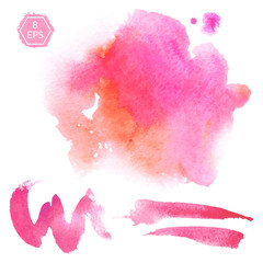Vector. Watercolor blots.