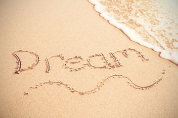 Dream written on sand
