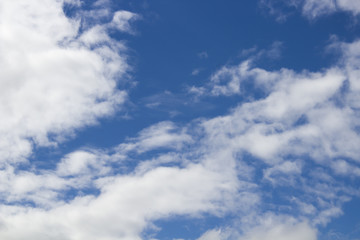blue sky with cloud closeup